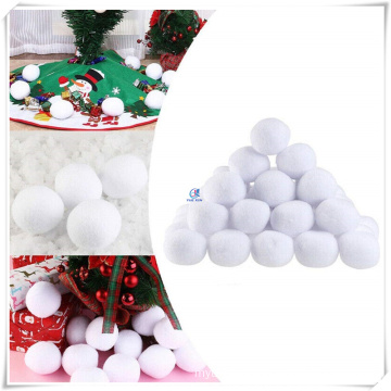 White Plush Indoor Snowballs Fight Christmas Decoration